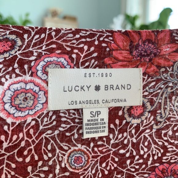 Lucky Brand Floral Button Down Blouse - Picture 4 of 4